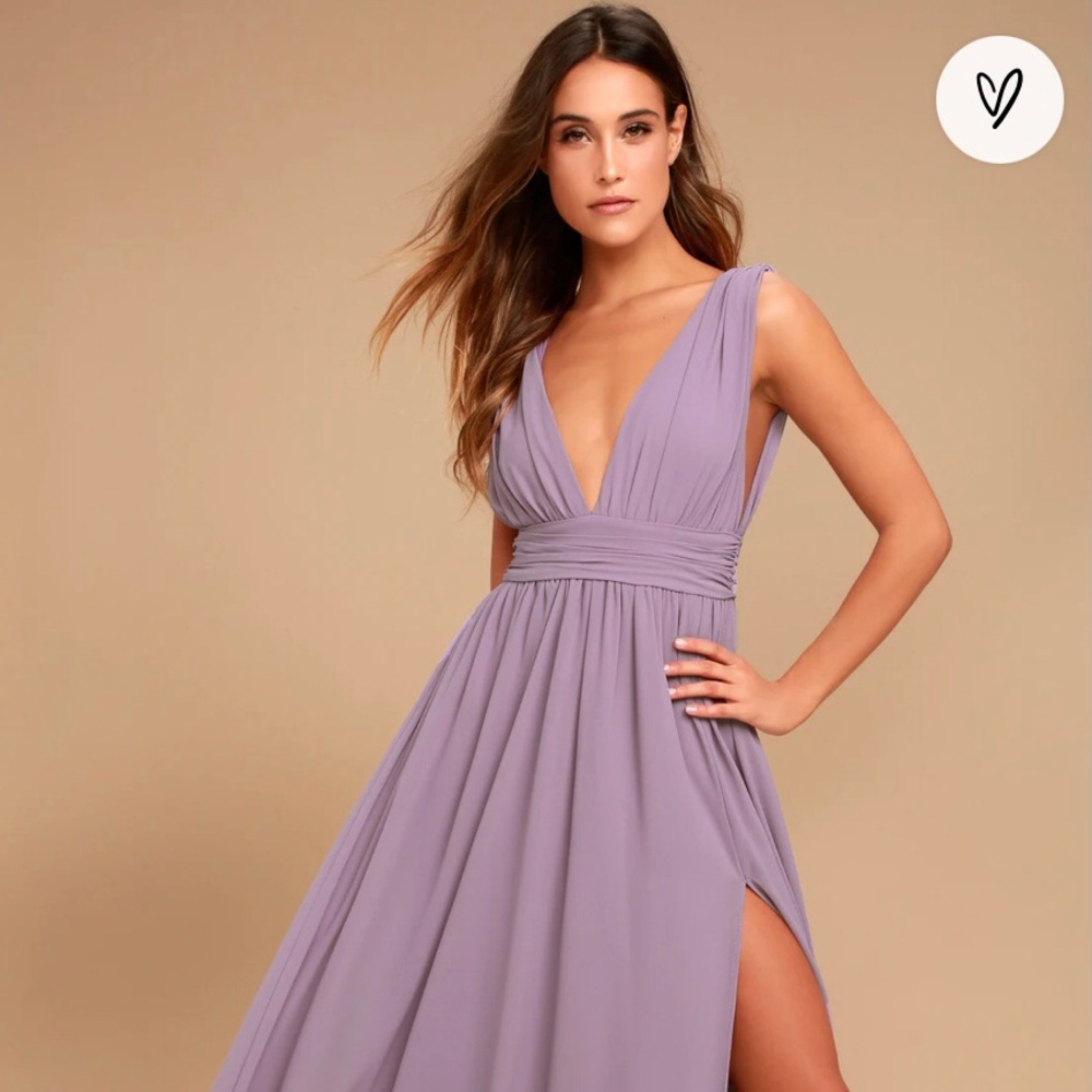 Look like a goddess! flowy Maxi Purple Gown